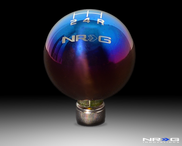 NRG Shift Knob Ball Style Burnt Titanium for Honda 5 Speed 49mm