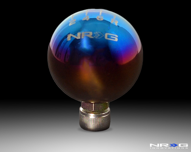NRG Shift Knob Ball Style Burnt Titanium for Honda 6 Speed 49mm