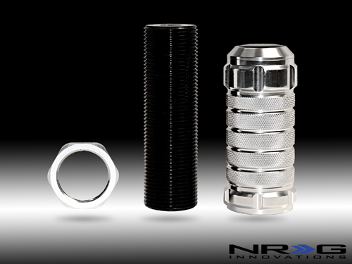 NRG  Stealth Adjustable Shift Knob Silver for Honda, Acura, Lotus M10x1.50