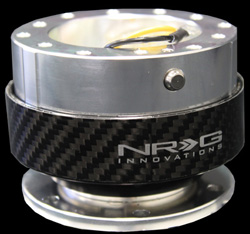 NRG  Quick Release Kit Gen 1.0 - Silver/Carbon Fiber