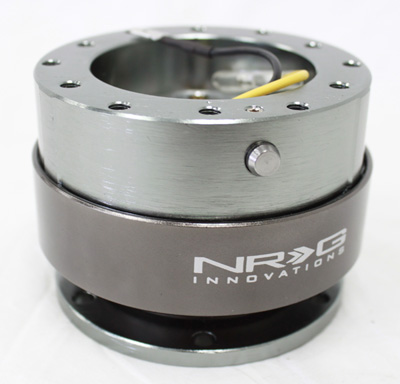 NRG  Quick Release Kit Gen 2.0 - Gun Metal Body/Titanium Chrome Ring