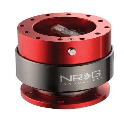 NRG  Quick Release Kit Gen 2.0 - Red Body/Titanium Chrome Ring