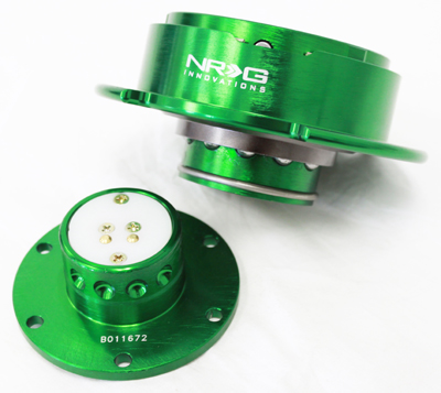 NRG  Quick Release Kit Gen 2.5 - Green Body/Titanium Chrome Ring