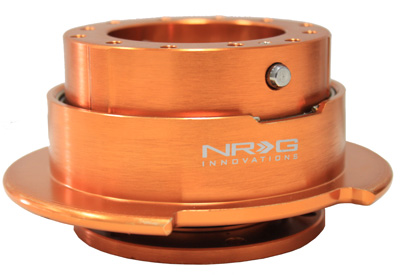 NRG  Quick Release Kit Gen 2.5 - Orange Body/Titanium Chrome Ring