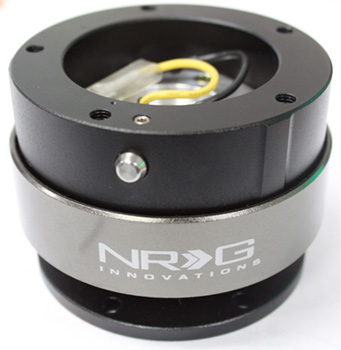 NRG  Quick Release Kit Gen 2.5 - Black/Black Ring (6 Hole Base, 5 Hole Top)