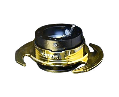 NRG  Quick Release Kit Gen 3.0 - Black Body/ChromeGold Ring w/ Handles