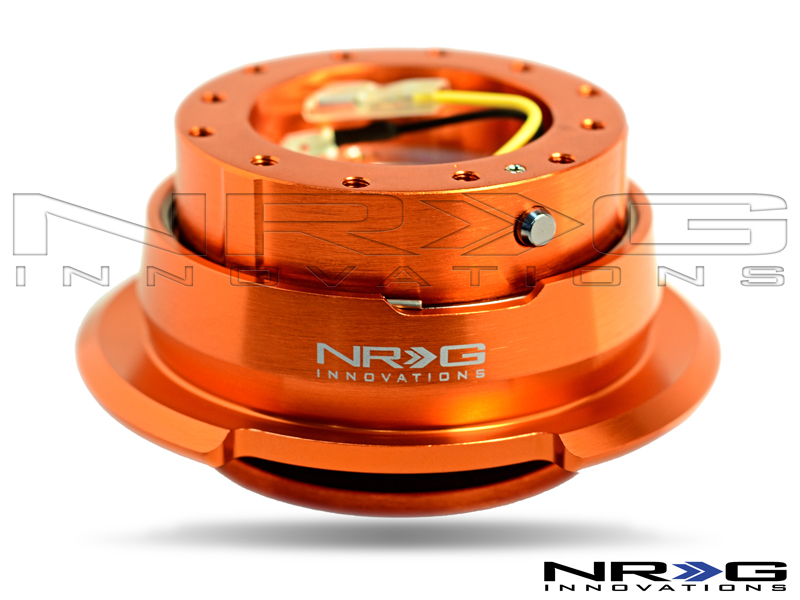NRG  Quick Release Kit Gen 2.8 - Orange Body/Titanium Chrome Ring