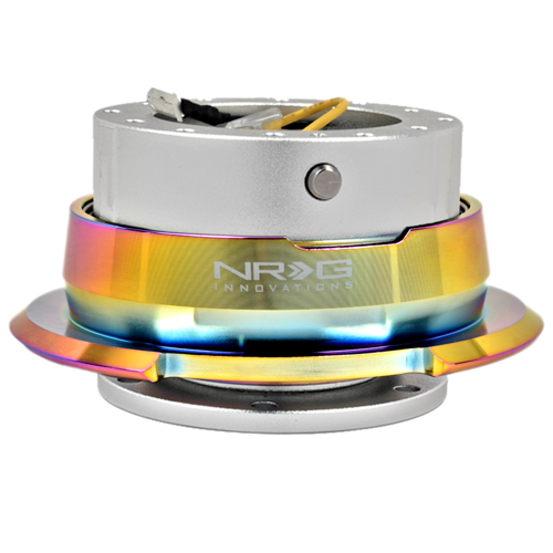 NRG  Quick Release Kit Gen 2.8 - Silver Black Body/Titanium Chrome Ring
