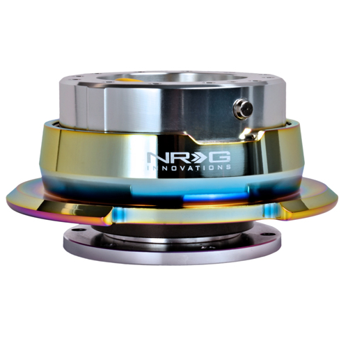NRG  Quick Release Gen 2.8 ( Shiny Silver Boby w/ Diamond Cut Neochrome Ring)