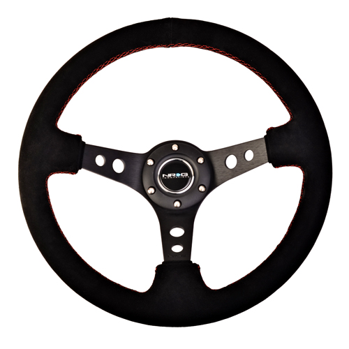 NRG  350mm Sport Steering Wheel (3" Deep) - Suede