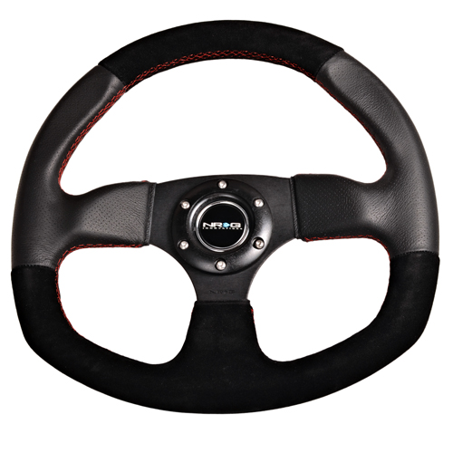 NRG  320mm Sport Suede Steering Wheel Oval