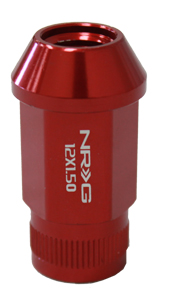 NRG 100 Series M12 x 1.5 Lug Nut Set 4 pc Red 