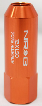 NRG 400 Series M12 x 1.5 Extended Lug Nut Set 4 pc Orange T7075