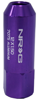 NRG 400 Series M12 x 1.5 Extended Lug Nut Set 4 pc Purple T7075