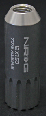 NRG 470 Series M12 x 1.5 Extended Lug Nut Set 4 pc.Silver T7075