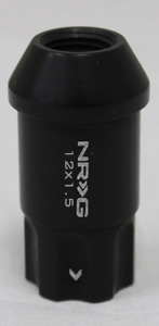 NRG 100 Series M12 x 1.5 Lug Nut Lock Set 4 pc Matte Black 