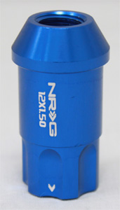 NRG 100 Series M12 x 1.5 Lug Nut Lock Set 4 pc Blue 