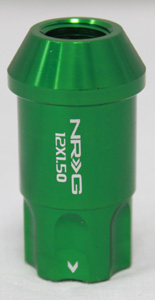 NRG 100 Series M12 x 1.5 Lug Nut Lock Set 4 pc Green 