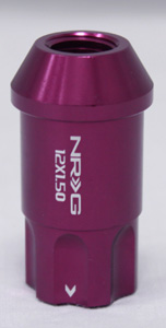 NRG 100 Series M12 x 1.5 Lug Nut Lock Set 4 pc Purple 