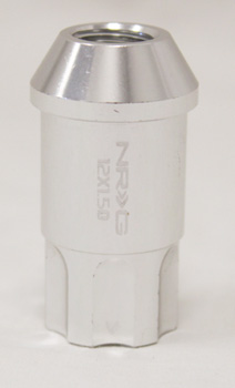 NRG 100 Series M12 x 1.5 Lug Nut Lock Set 4 pc Silver 