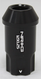 NRG 100 Series M12 x 1.25 Lug Nut Lock Set 4 pc Matte Black 