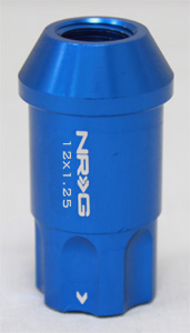 NRG 100 Series M12 x 1.25 Lug Nut Lock Set 4 pc Blue 