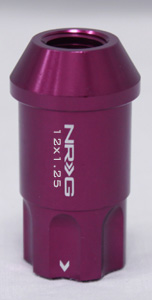 NRG 100 Series M12 x 1.25 Lug Nut Lock Set 4 pc Purple 