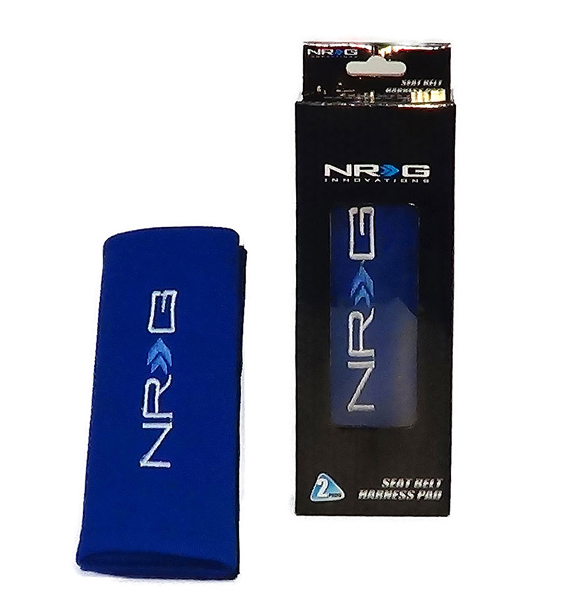 NRG  Seat Belt Pads - Blue