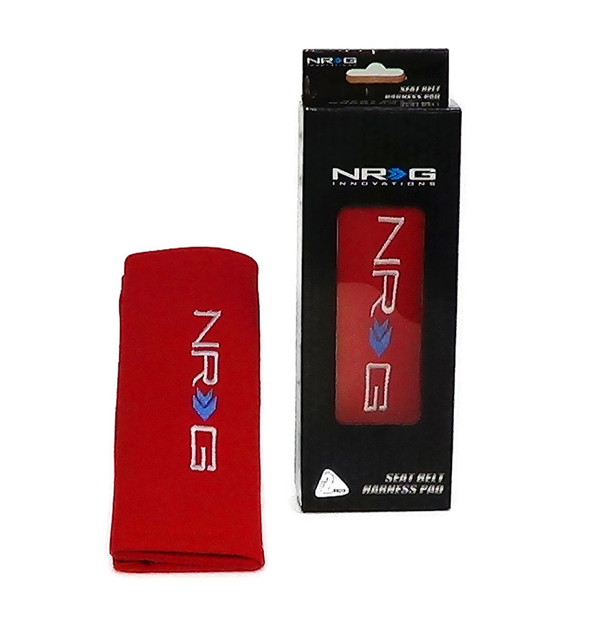 NRG  Seat Belt Pads - Red