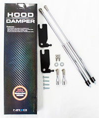 NRG Hood Damper Kit Polished 92-95 Honda Civic 