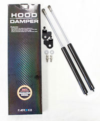NRG Hood Damper Kit Carbon Fiber 00-04 Ford Mustang
