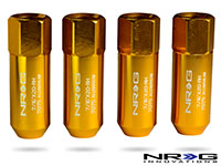 NRG 473 Series 7/16th Extended Lug Nut set 4 pc - T7075 - Rose Gold