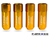 NRG 474 Series 1/2" Extended Lug Nut set 4 pc - T7075 - Rose Gold