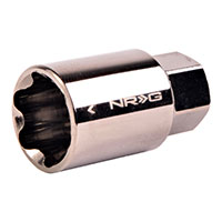 NRG  Lug Nut Lock Key Socket Black Chrome 17mm (Spare) For use with LN: L40, L41, L01, L10