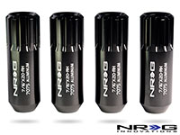 NRG 473 Series 7/16th Extended Lug Nut set 4  pc. - T7075 - Black