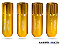 NRG 474 Series 1/2" Extended Lug Nut set 4  pc. - T7075 - Rose Gold - Uses LN-K400