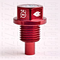 NRG Magnetic Oil Drain Plug Red - M12x1.25 Infiniti,Lexus,Nissan,Toyota
