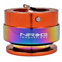 NRG  Quick Release Kit Gen 2.0 - Orange Body/Titanium Chrome Ring