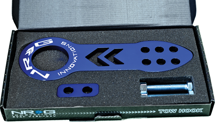 NRG  Front tow hook - Universal Fitment - Anodized Blue