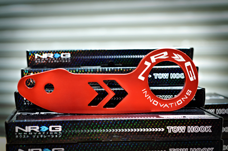 NRG  Rear tow hook - Universal Fitment - Anodized Red