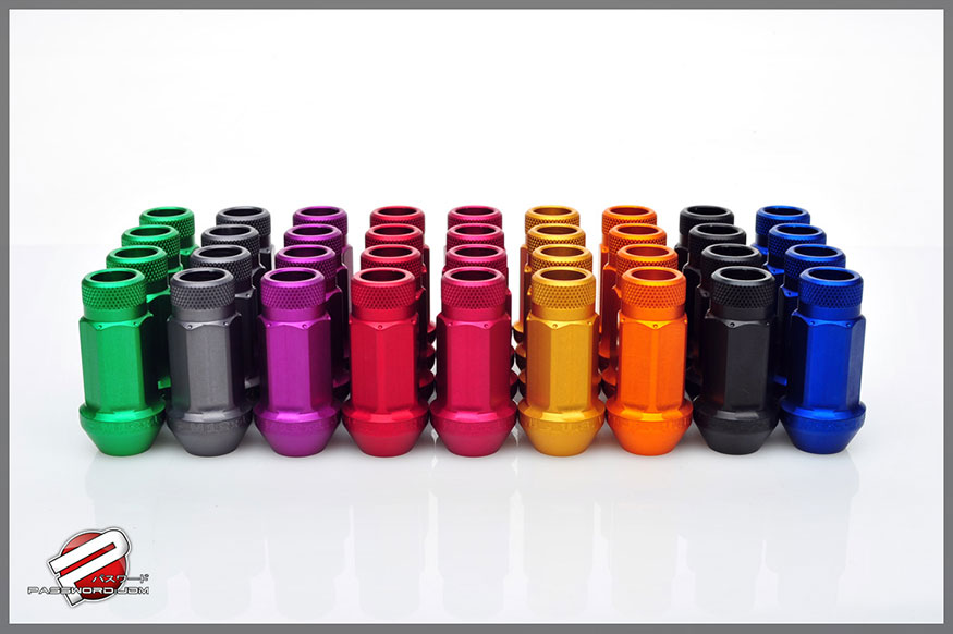 Password:JDM Aluminum Extended Open End 12x1.25mm 16pc Lug Nuts, Blue 