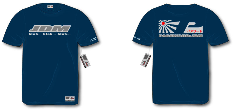 Password:JDM SHIRT "BLAH" COLOR - BLACK 