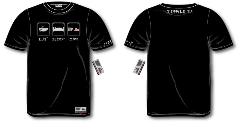 Password:JDM SHIRT "EAT SLEEP JDM" COLOR - BROWN 