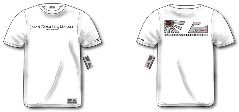 Password:JDM SHIRT "JAPAN DOMESTIC MARKET" COLOR - BLACK 