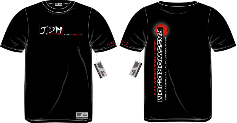 Password:JDM SHIRT "ANTI-DRUG" COLOR - BLACK 