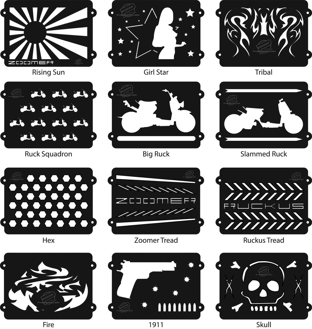 Password:JDM Radiator Ghost Cover, Girl Star Honda Ruckus 