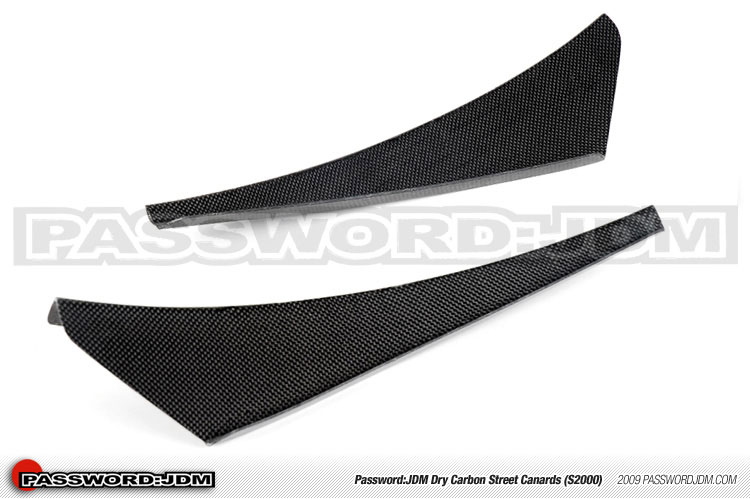 Password:JDM Honda 2006+ S2000 Carbon Canards Street Version, Dry Carbon 