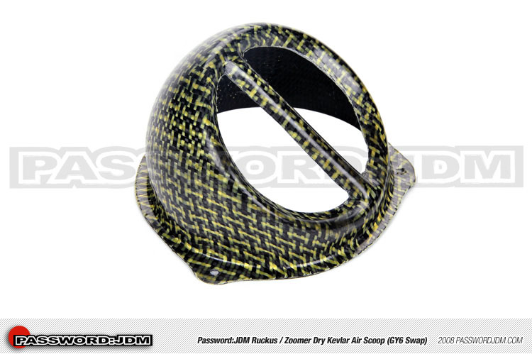 Password:JDM Carbon Kevlar Ram Air Scoop GY6 Honda Ruckus 