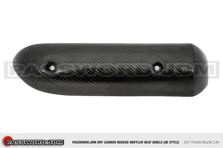 Password:JDM Carbon Fiber Muffler Heatshield Honda Ruckus 