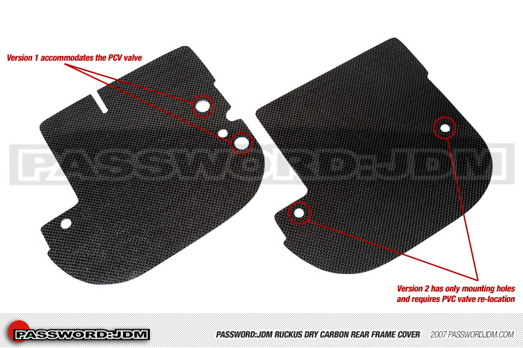 Password:JDM Carbon Fiber Rear Frame Cover V2 Honda Ruckus 